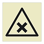 Irritant substance hazard warning symbol sign