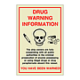 Drug warning information (Marine Sign)