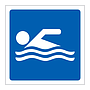 Swimming area symbol sign