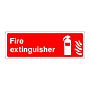 Fire extinguisher sign