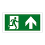 Running man arrow up sign