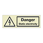 Danger Static electricity (Marine Sign)