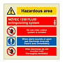 Novec 1230 Fluid extinguishing system (Marine Sign)