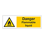 Danger Flammable liquid sign