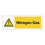 Nitrogen gas Asphyxiant sign