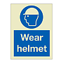 Wear helmet (Marine Sign)