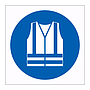 High visibility clothing symbol sign