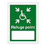 Refuge point sign