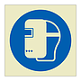 Wear welding mask symbol (Marine Sign)